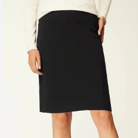 NWT J.Jill Wearever Pencil Skirt Black Size S - Picture 1 of 11